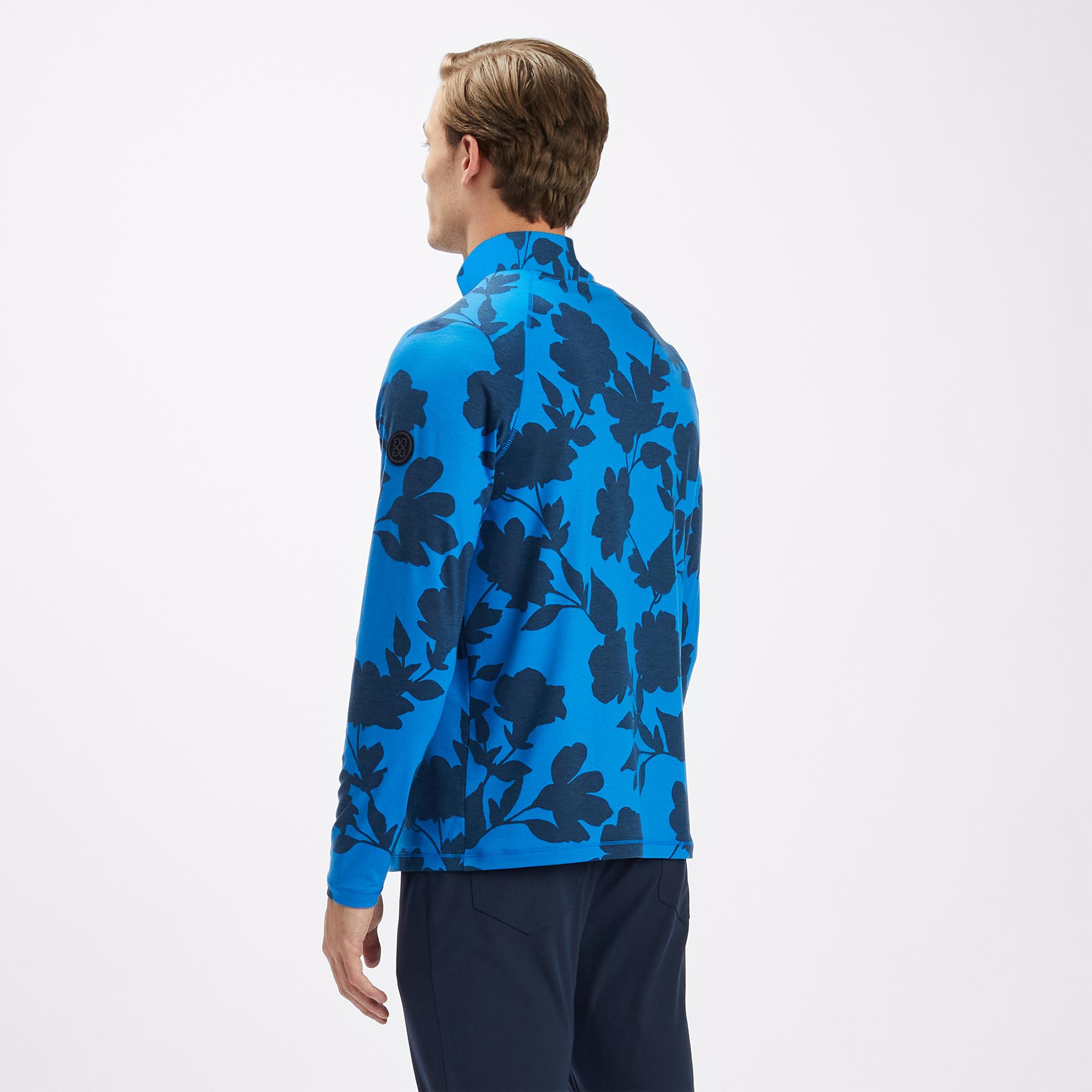 G/FORE Tonal Floral Luxe Mens Golf Mid Layer Racer